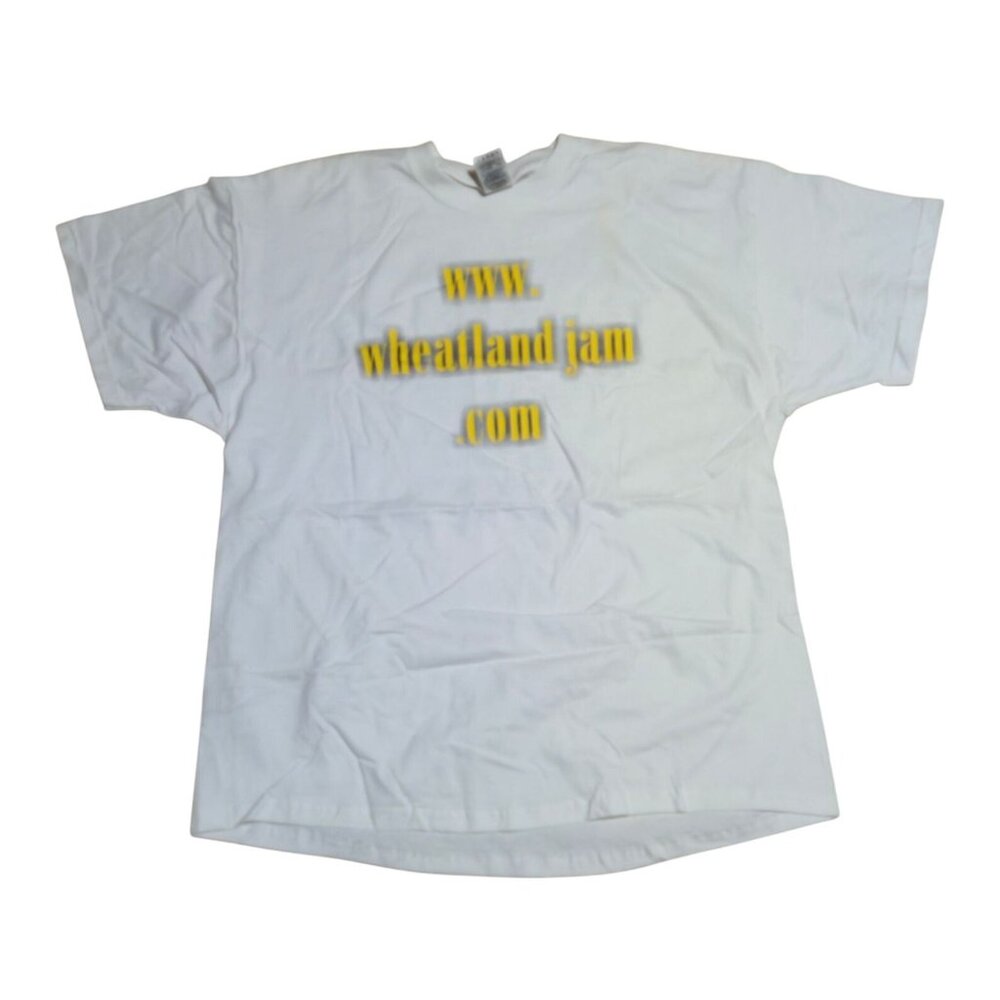 Wheatland Jam 2002 XXL White Concert T Shirt Winfield KS Music Festival Vintage